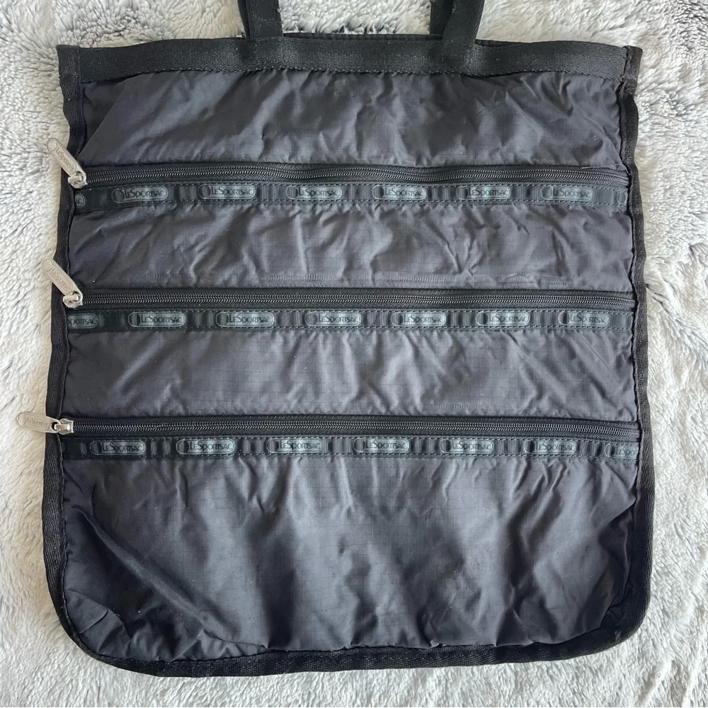 LeSportsac Handbag/Shoulder Bag, 2-way, Black, 3 Pockets